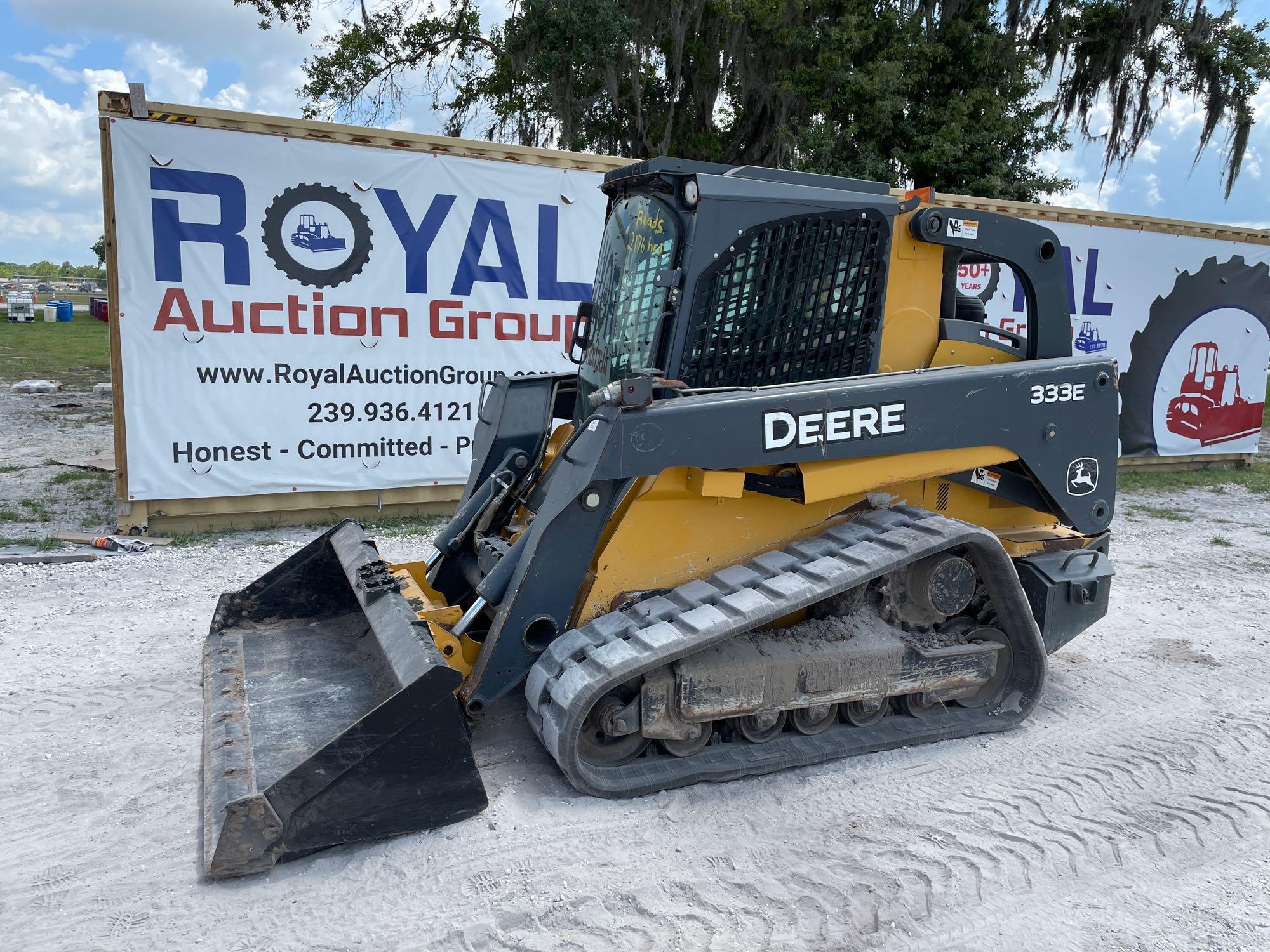 2014 John Deere 333E Skid Steer Track Loader