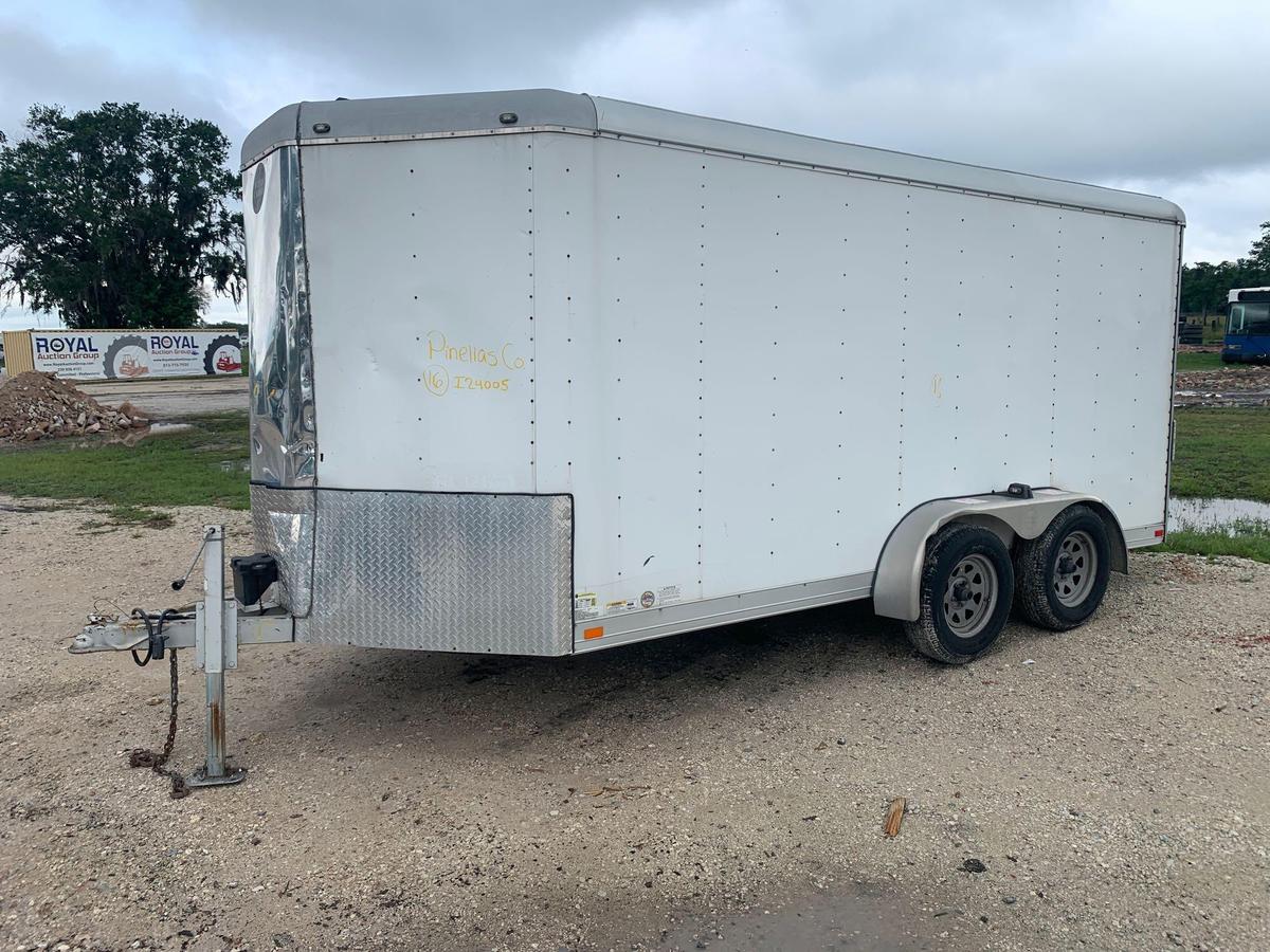 2015 Wells Cargo 16FT T/A Enclosed Trailer