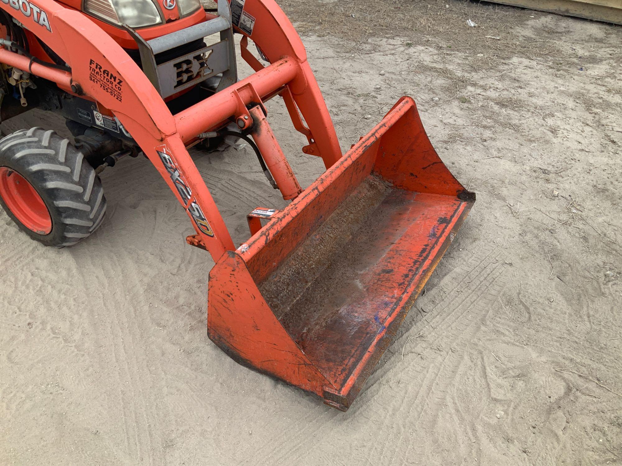 2013 Kubota BX25DLB 4x4 Mini Backhoe Loader