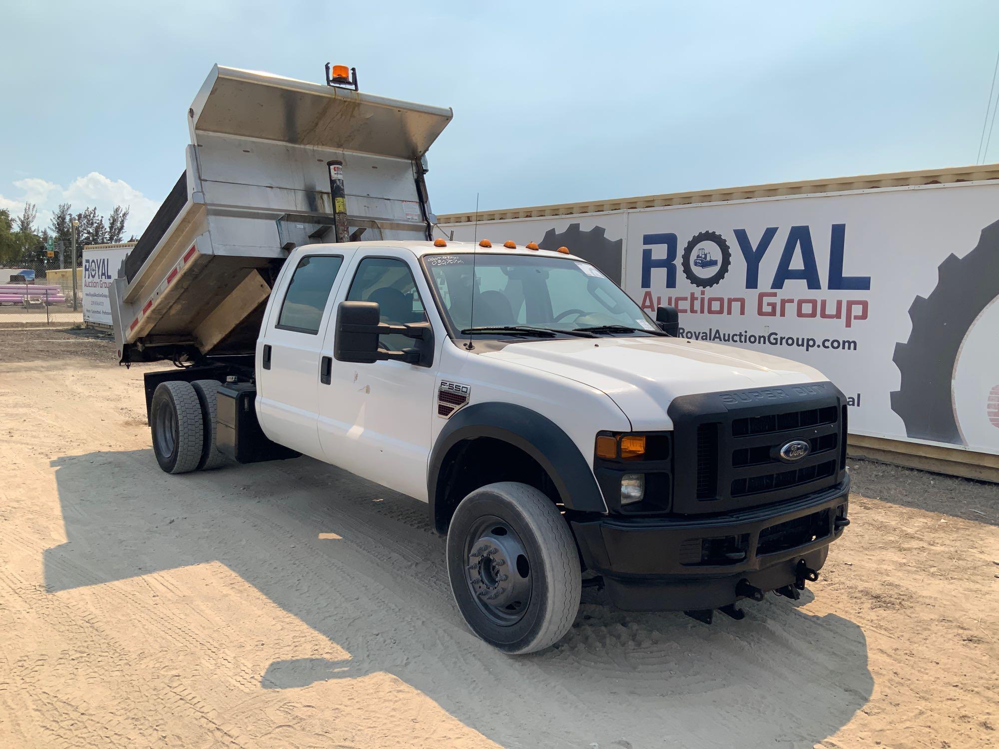 2008 Ford F-550 4x4 Material Spreader Dump Truck