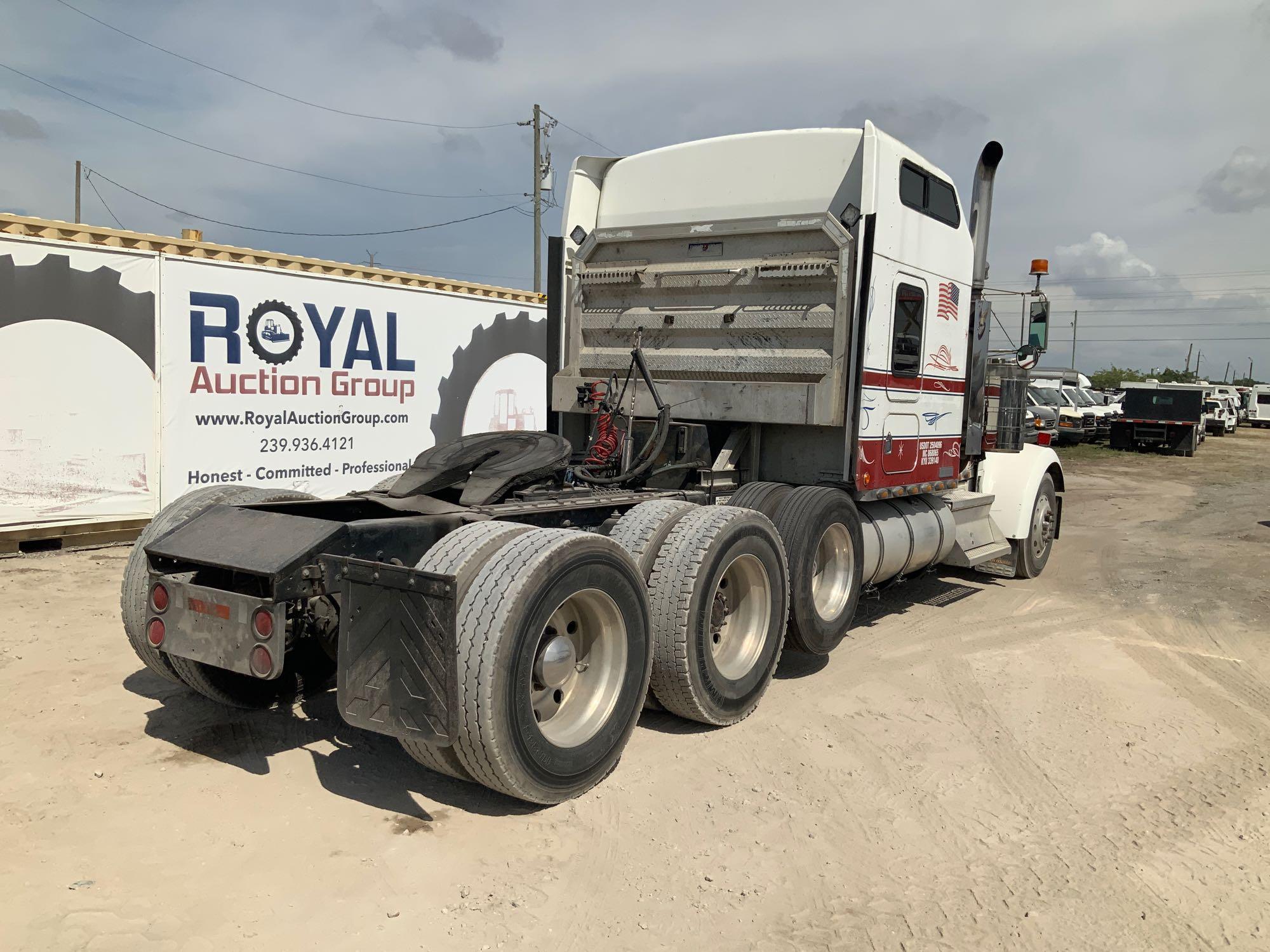 1999 Kenworth W900 Wet Line Tri-Axle Sleeper Truck Tractor