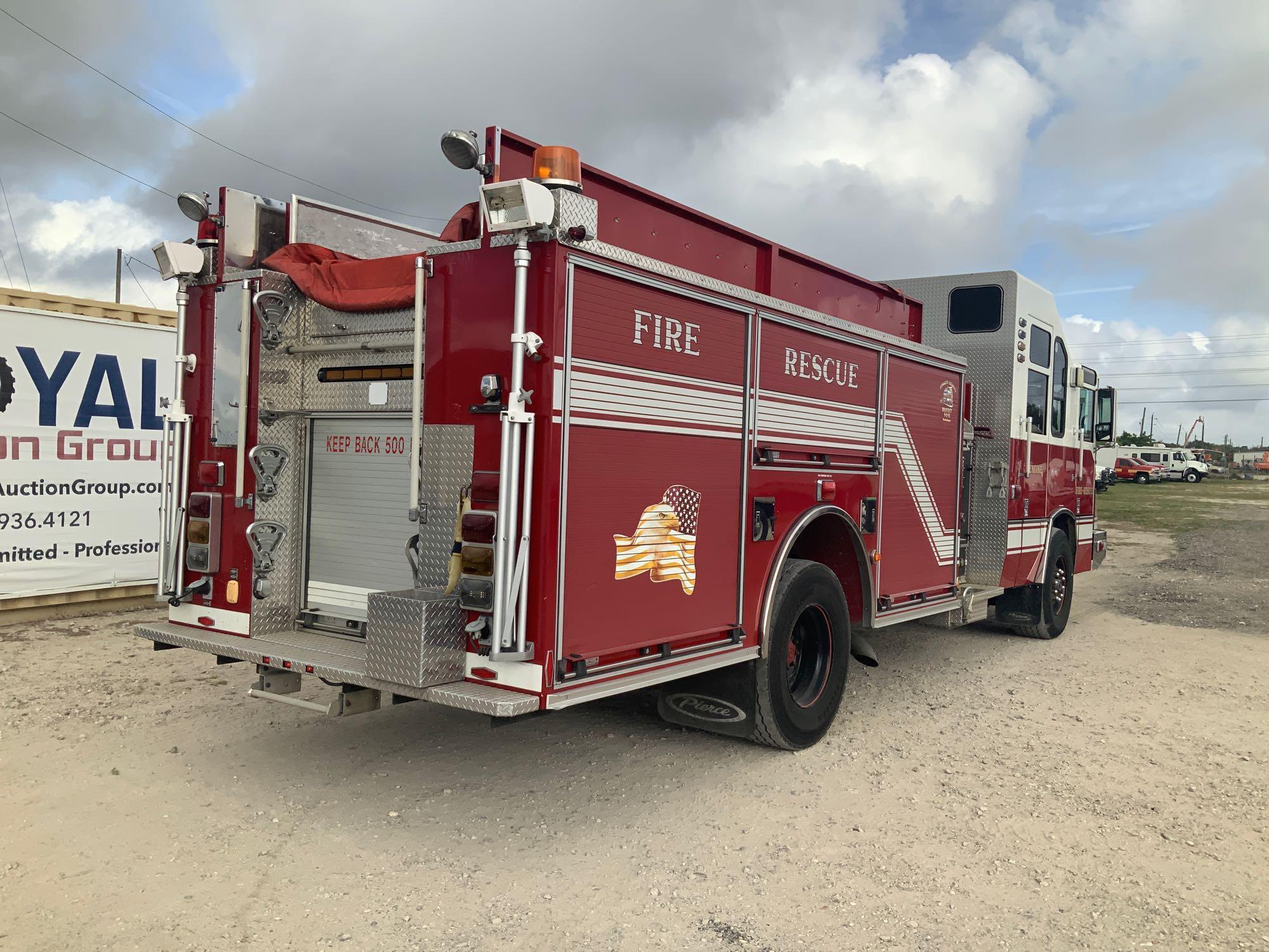 2003 Pierce Model Tilt Cab Pumper Fire Truck