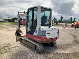 2011 Takeuchi TB235 Enclosed Cab Mini Excavator