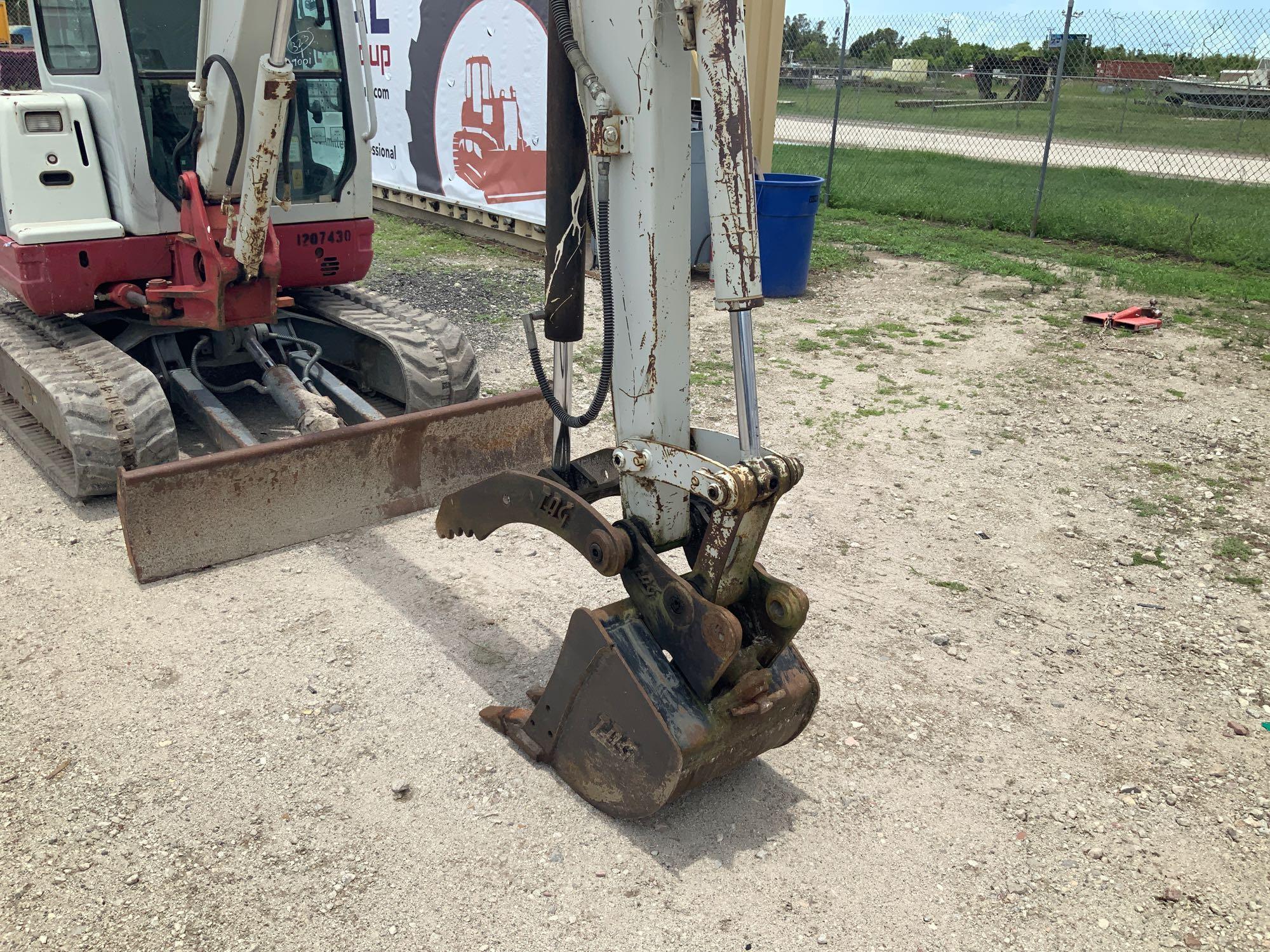 2011 Takeuchi TB235 Enclosed Cab Mini Excavator