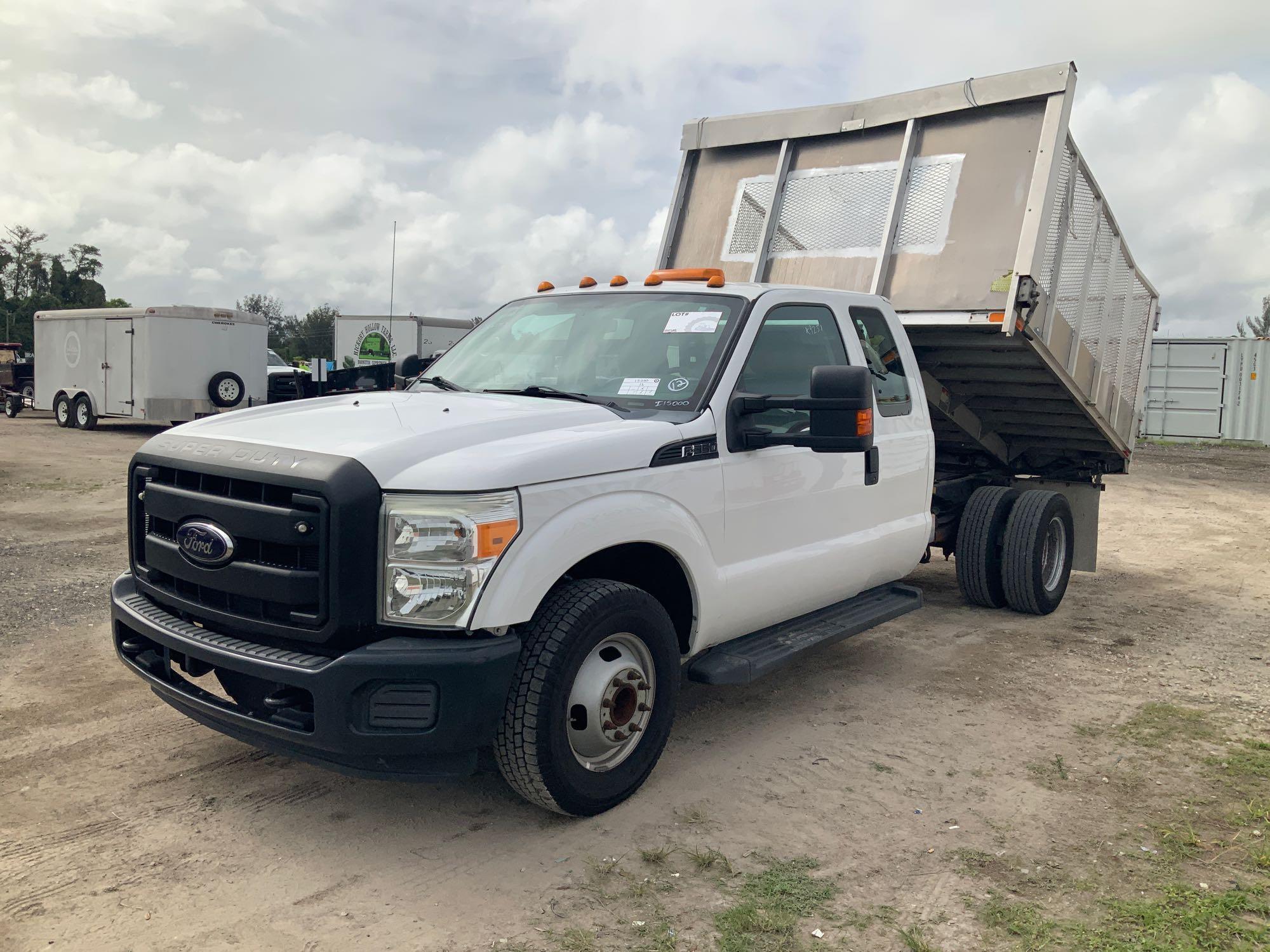 2012 Ford F-350 Extended Cab Landscape Dump Truck