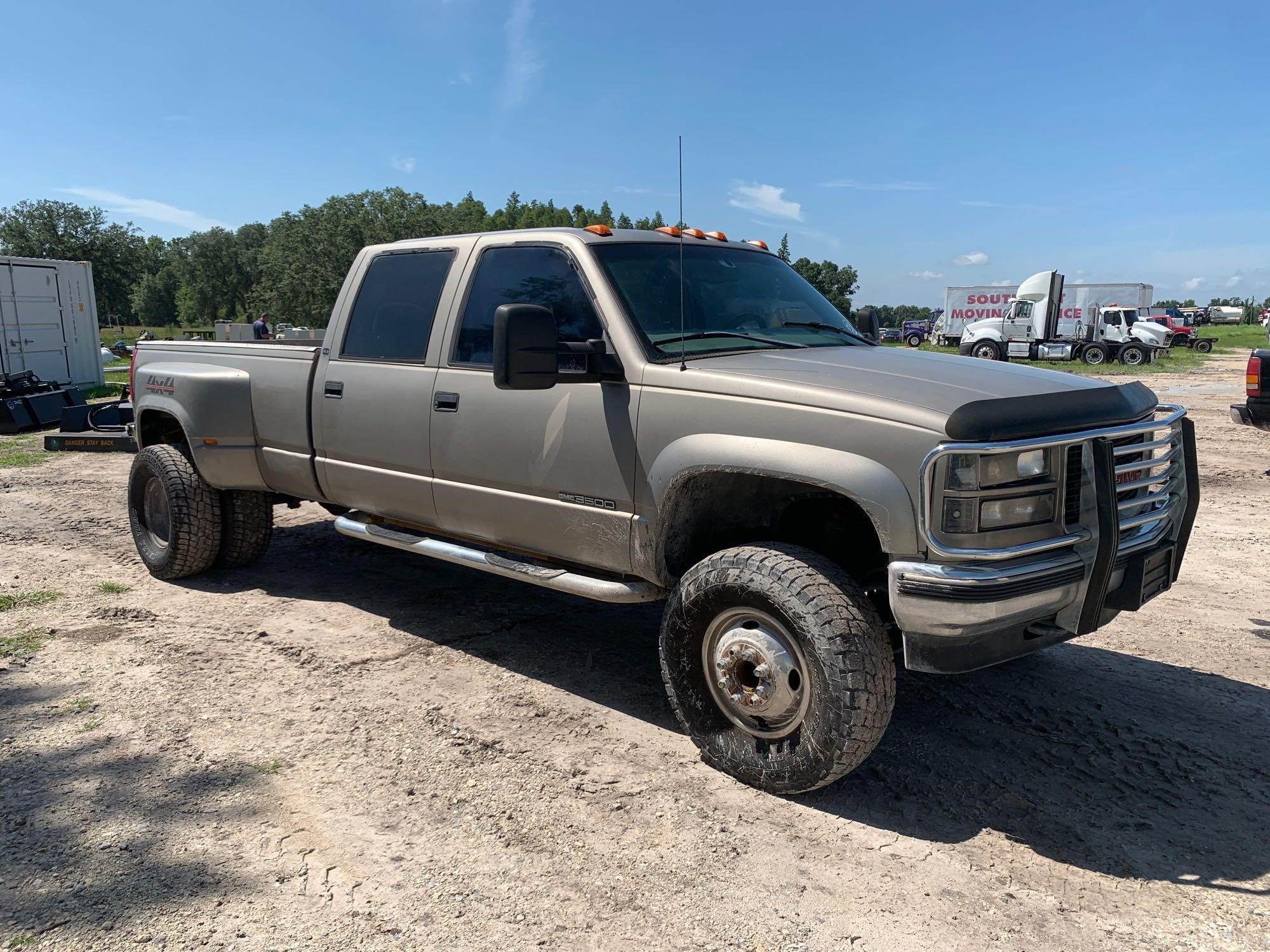 1998 GMC Sierra 3500 4x4 Crew Cab Dually Pickup Truck