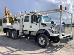 2013 International WorkStar 7400 Crew Cab T/A Crane Truck