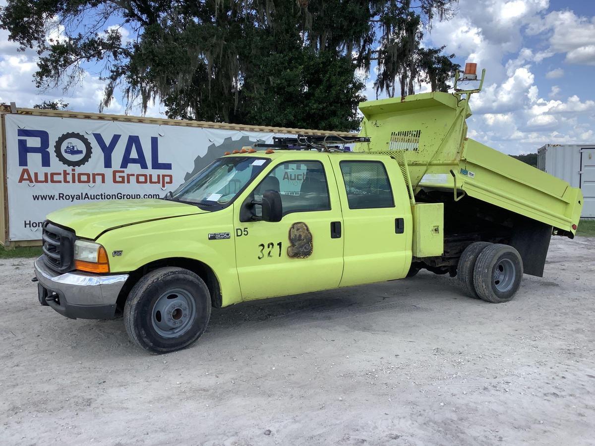 2000 Ford F-350 Crew Cab Dump Truck