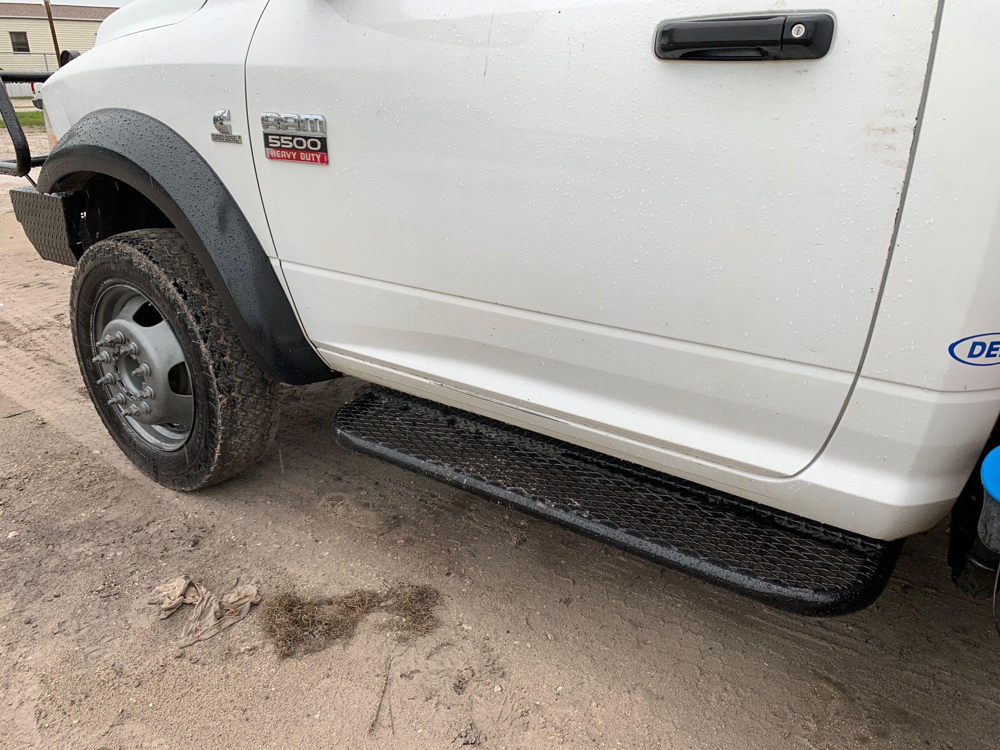 2012 Ram 5500 4x4 Over Center Bucket Truck