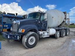 2005 Mack CV713 Granite Rear Discharge Tri-Axle Mixing Truck