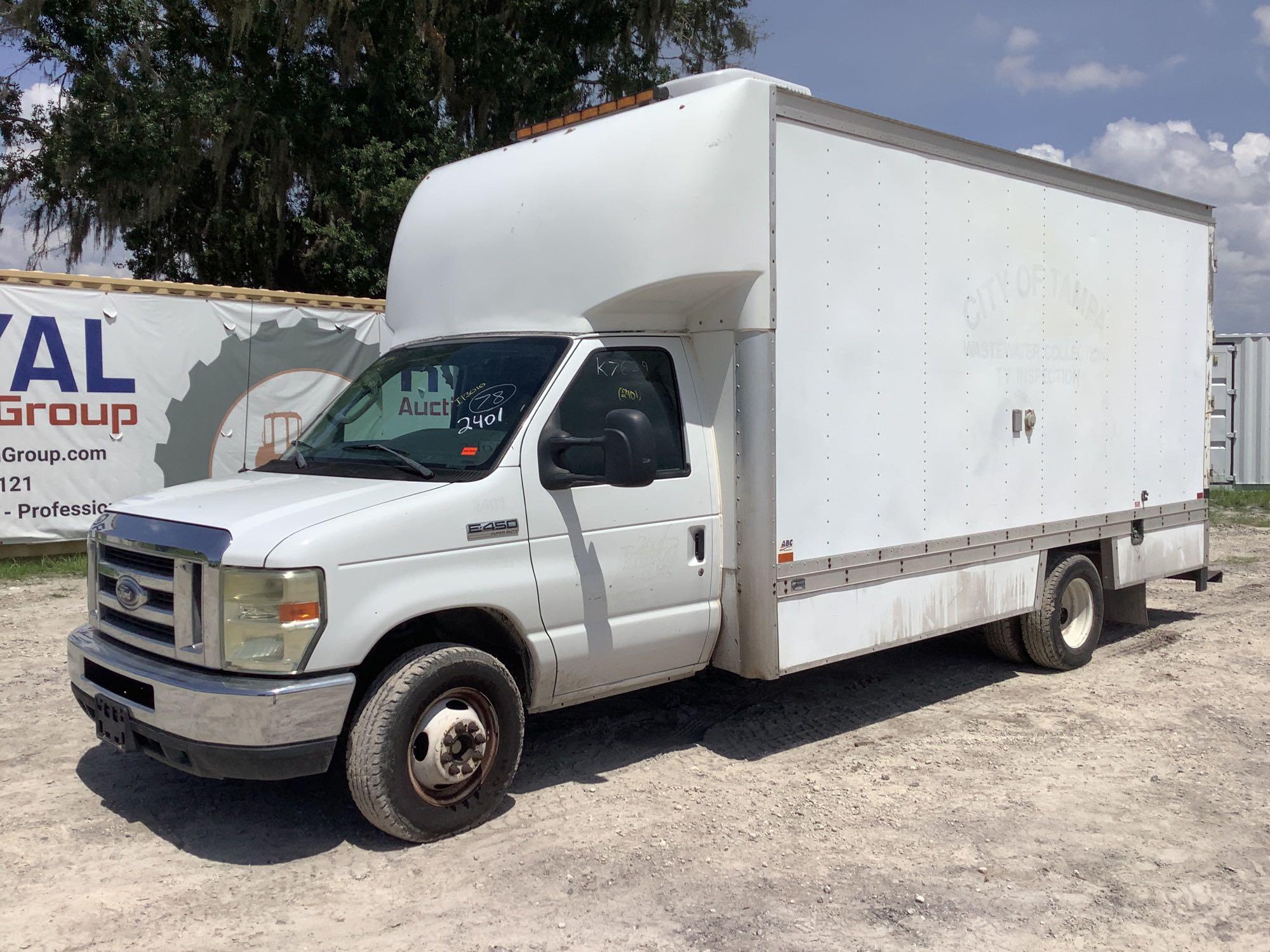 2010 Ford E-450 Sewer Viewer Box Truck