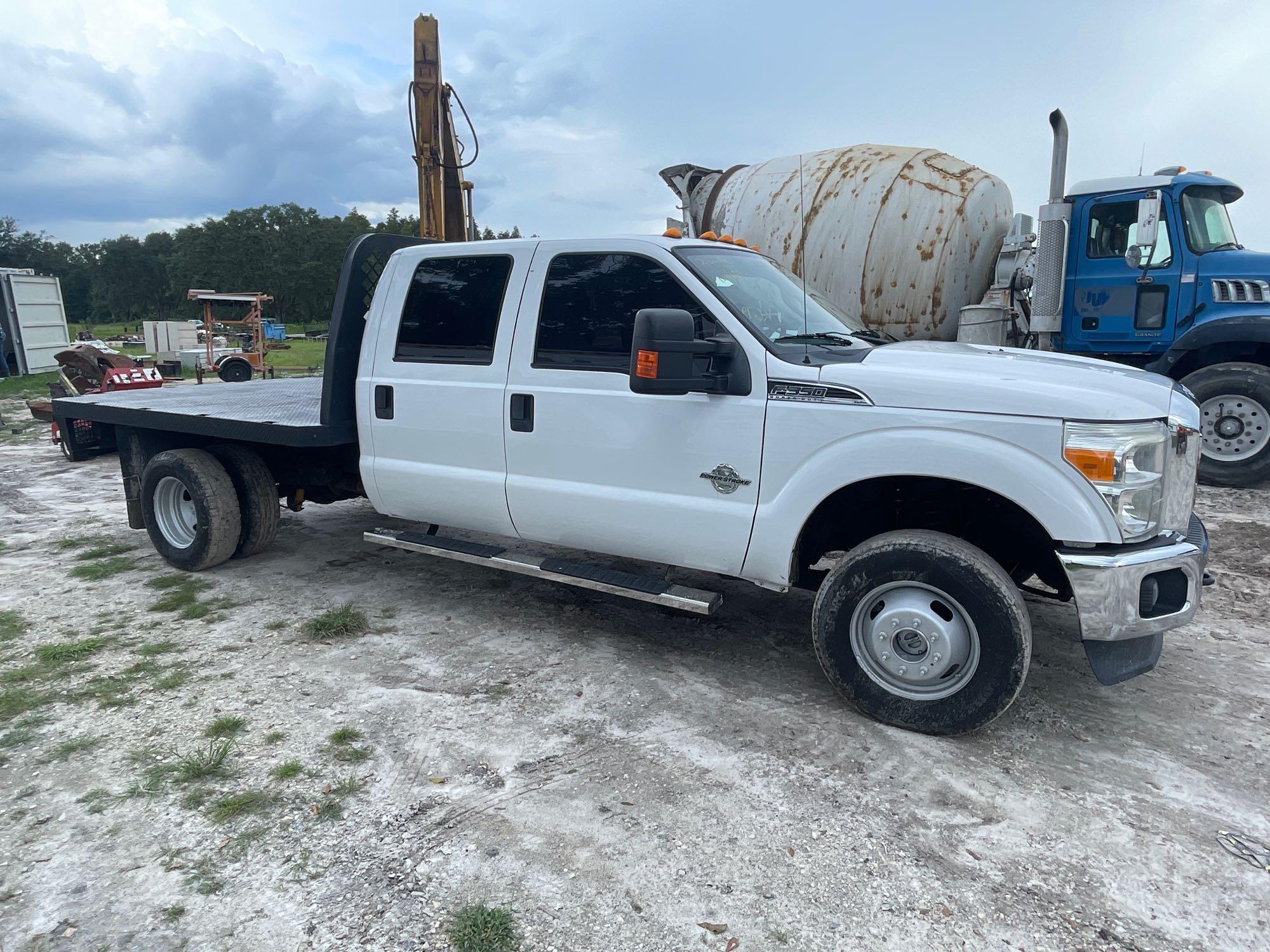 2014 Ford F-350 Crew Cab Flatbed Pickup Truck