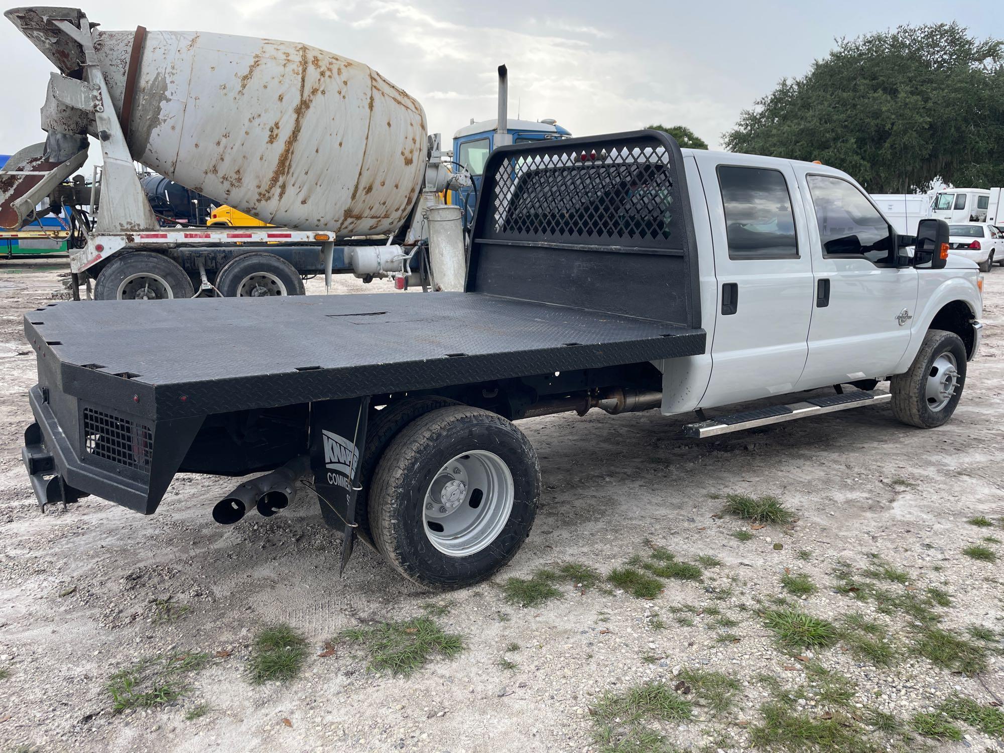 2014 Ford F-350 Crew Cab Flatbed Pickup Truck