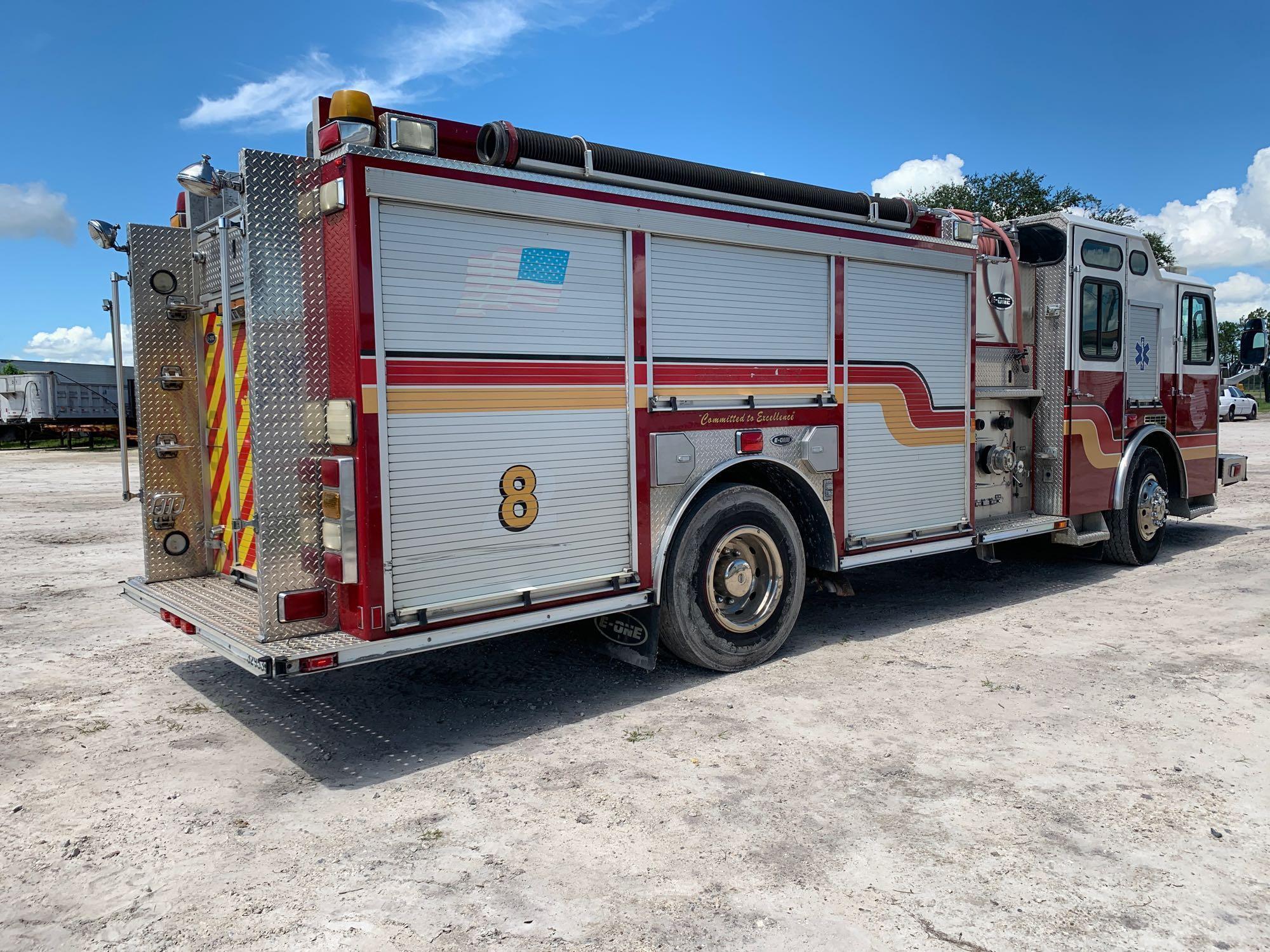 2007 E-One Typhoon Pumper Engine Fire Truck