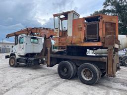 1997 Volvo Autocar ACL64 Barko 350 Crane Loader Truck