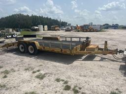 2007 Imperial T/A 18FT Equipment Trailer with Hydraulic Ramps