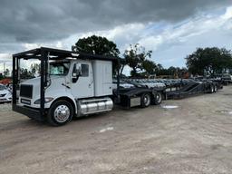 1999 International F-8100 CH T/A Sleeper with Car Hauler