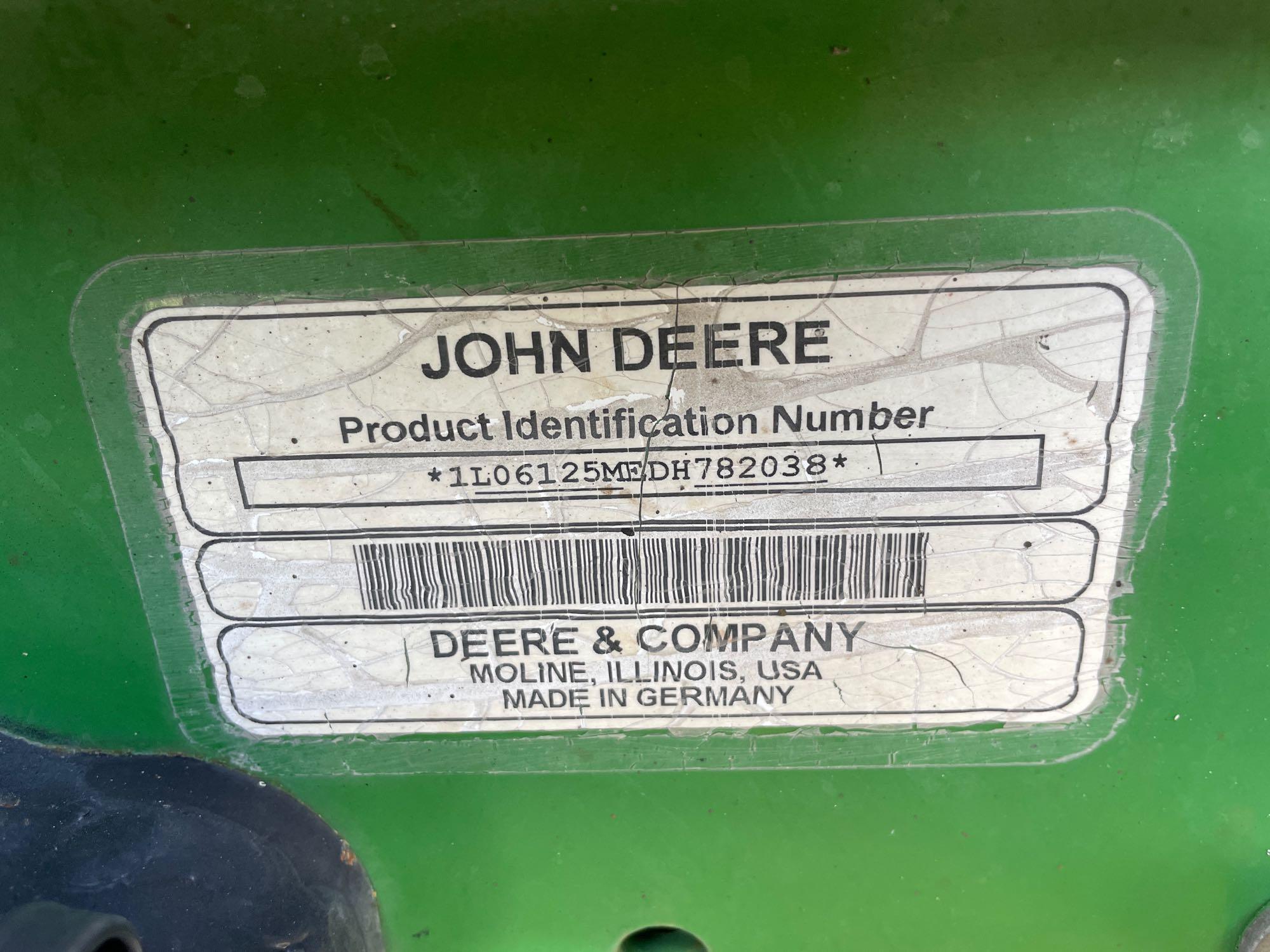 2013 John Deere 6125M 4WD Slope Mower Tractor