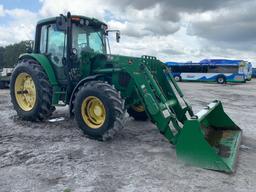 2013 John Deere 6430 4WD Front Loader Tractor