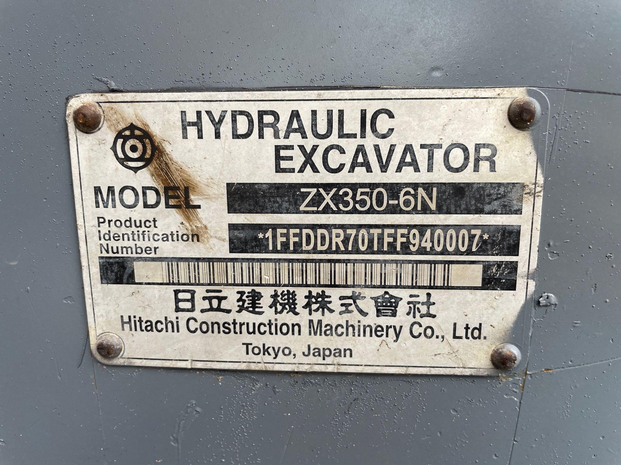 2015 Hitachi 350ZX-6N LC Hydraulic Excavator