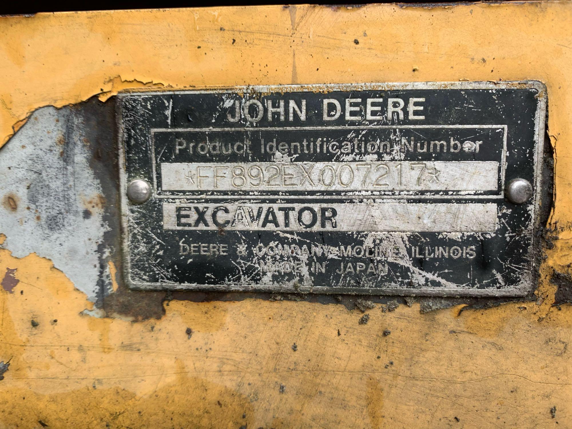 John Deere 892E LC Hydraulic Excavator