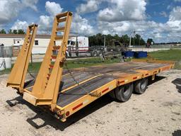 2013 Custom 12 Ton Tag Along Equipment Trailer