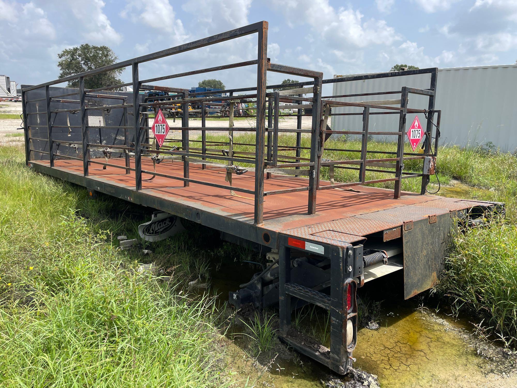 Steel Flatbed Tank Rack Truck Body