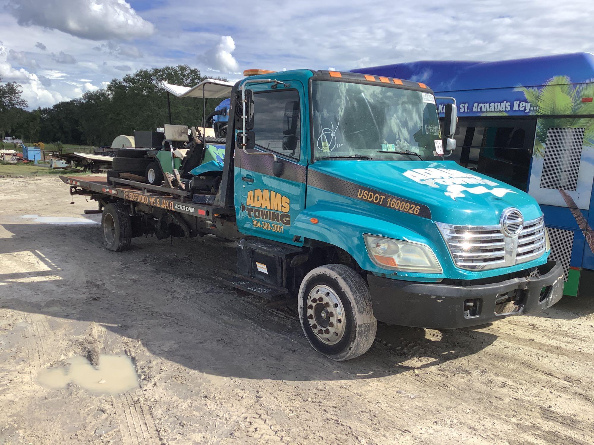 2008 Hino 268 Rollback Tow Truck and Golf Cart