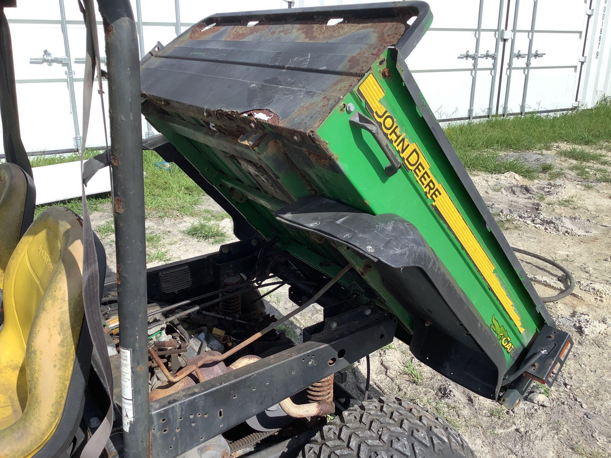 2012 John Deere Gator 4x4 Dump Utility Cart