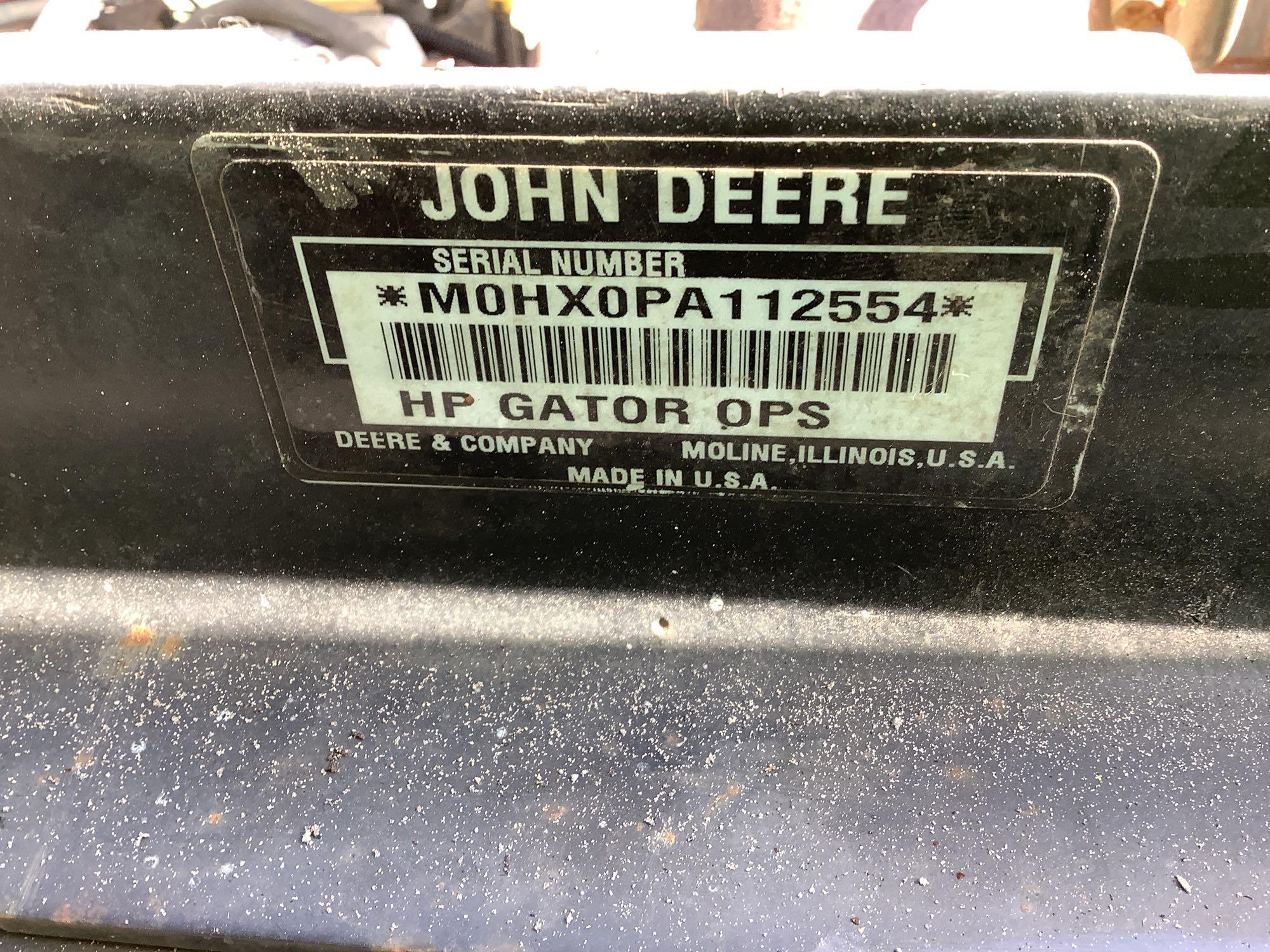 2012 John Deere Gator 4x4 Dump Utility Cart