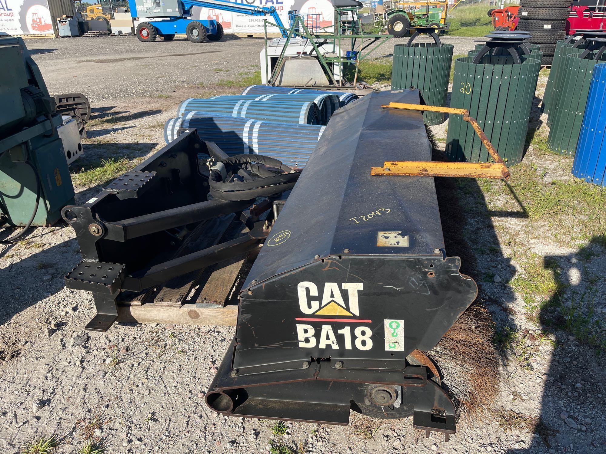 Caterpillar BA18 85 inch Hydraulic Skid Steer Angle Broom