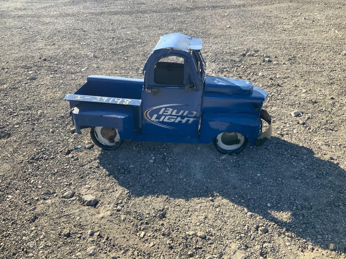 Blue Bud Light Truck Decor