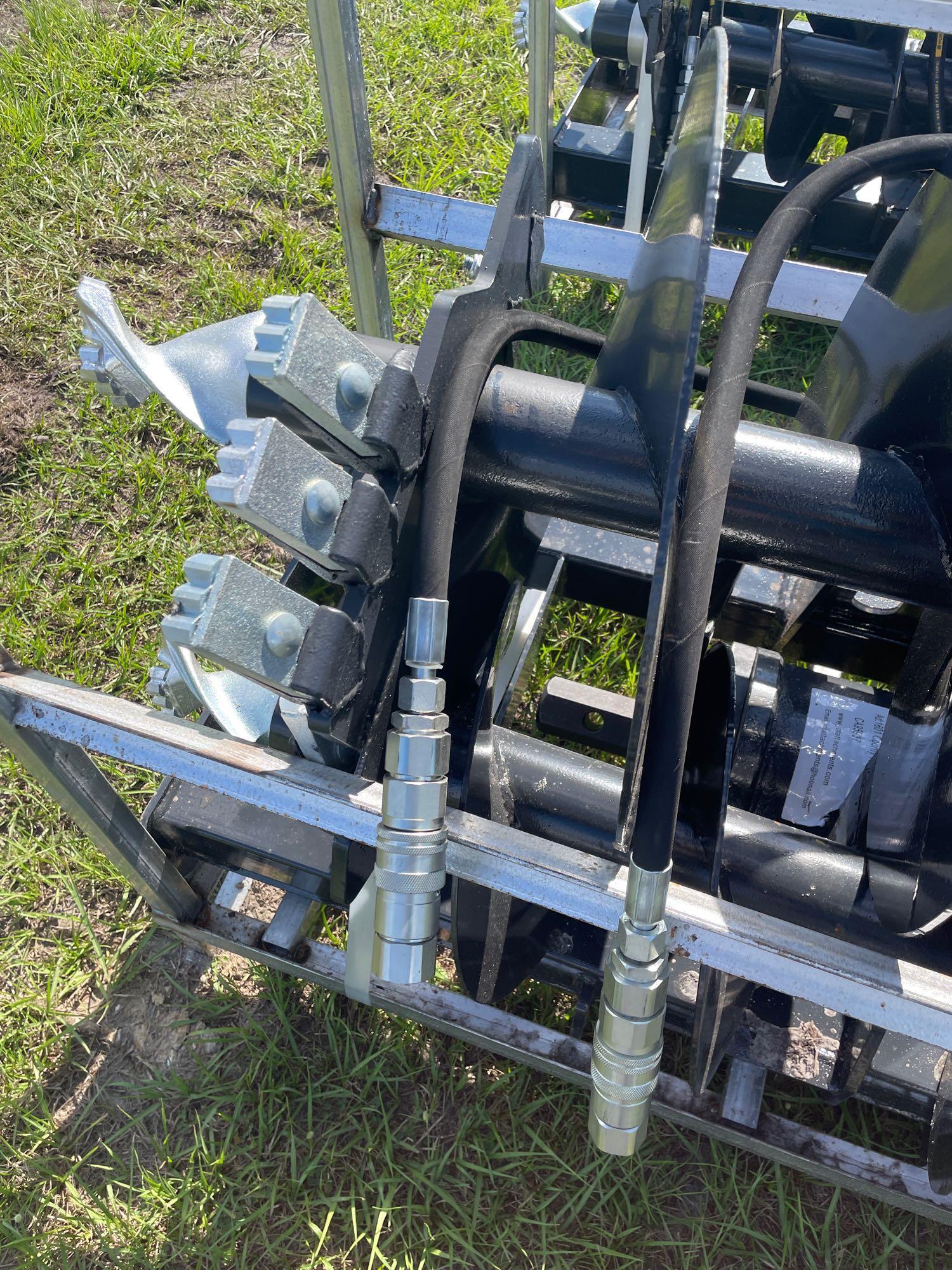 Unused Skid Steer Auger with 18in and 24in Bits