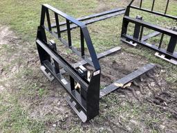 Unused 48in 3500lb Skid Steer Forks and Frame