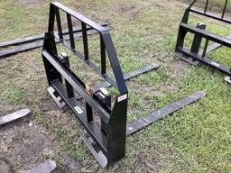 Unused 48IN 3500lb Skid Steer Forks and Frame