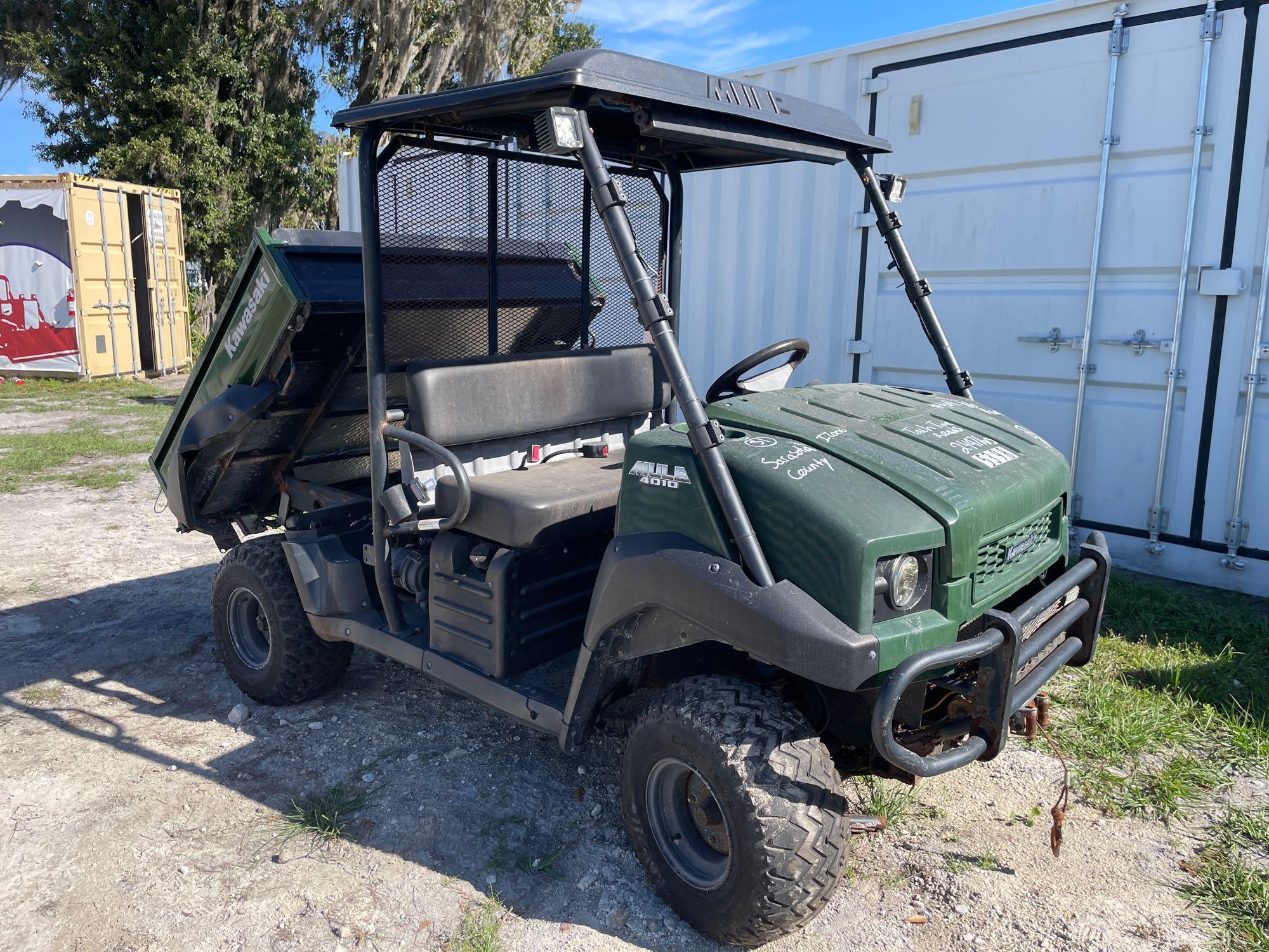 2017 Kawasaki Mule 410 4x4 Dump Utility Cart