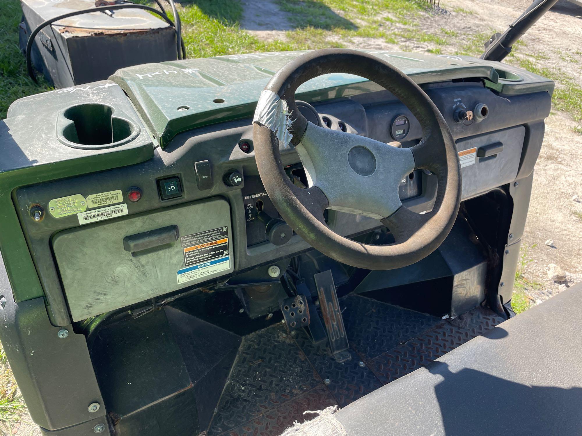 2017 Kawasaki Mule 410 4x4 Dump Utility Cart