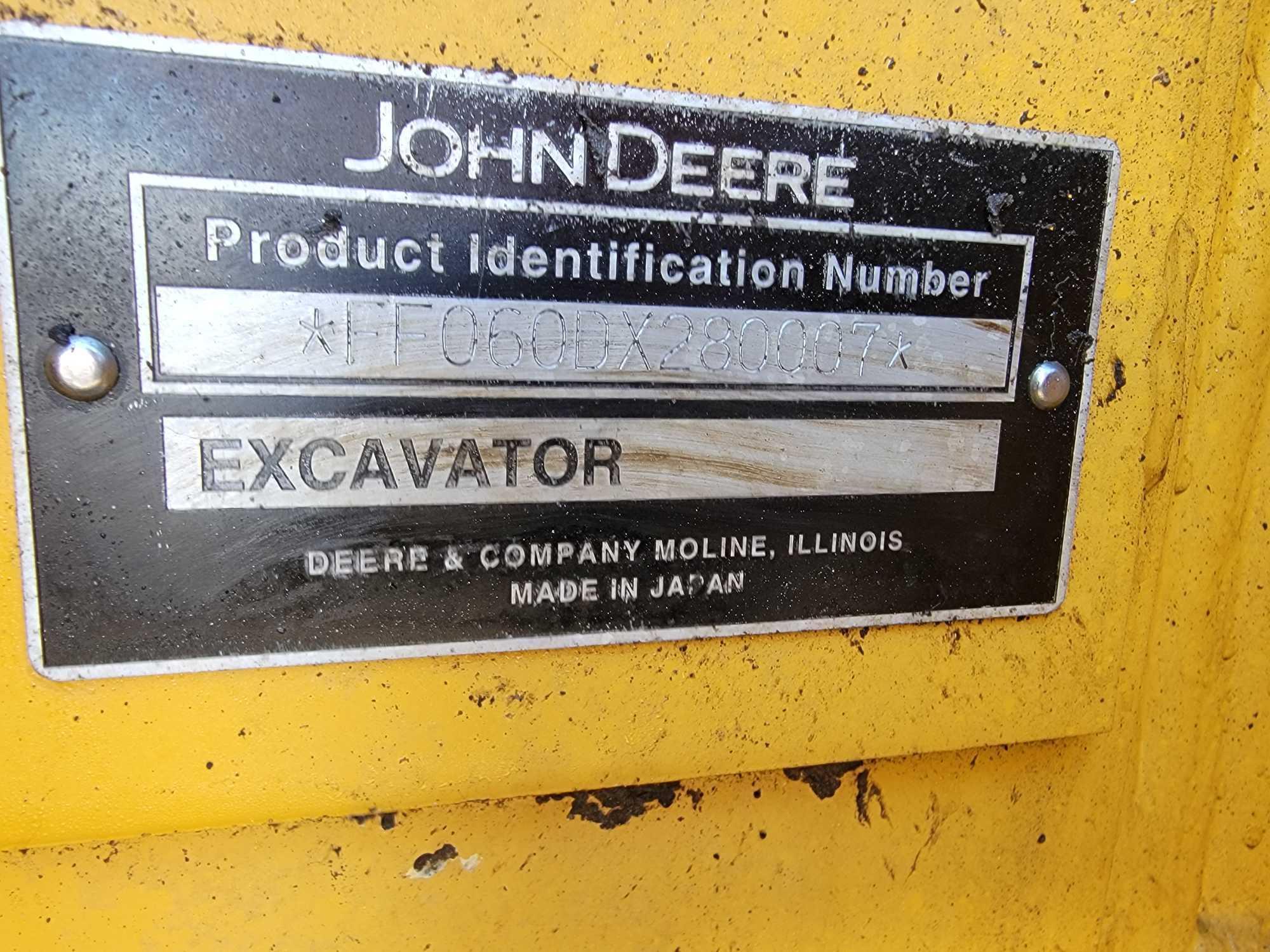 2008 John Deere 60D Mini Excavator