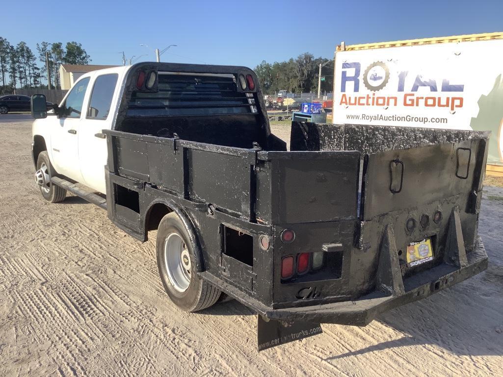 2013 Chevrolet Silverado 3500 4x4 Crew Cab Flatbed