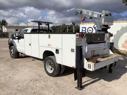 2014 Ford F-550 4x4 6,000lb Service Crane Truck