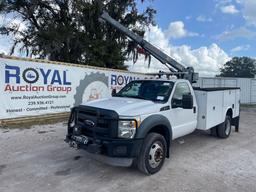 2014 Ford F-550 4x4 Service Crane Truck