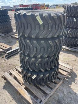 Four Unused Camso 12-16.5 Skid Steer Tires