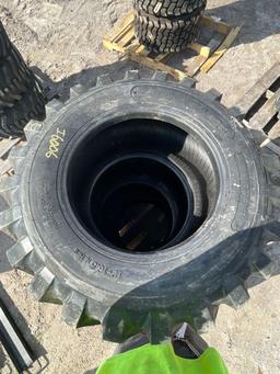 Four Unused Camso 12-16.5 Skid Steer Tires