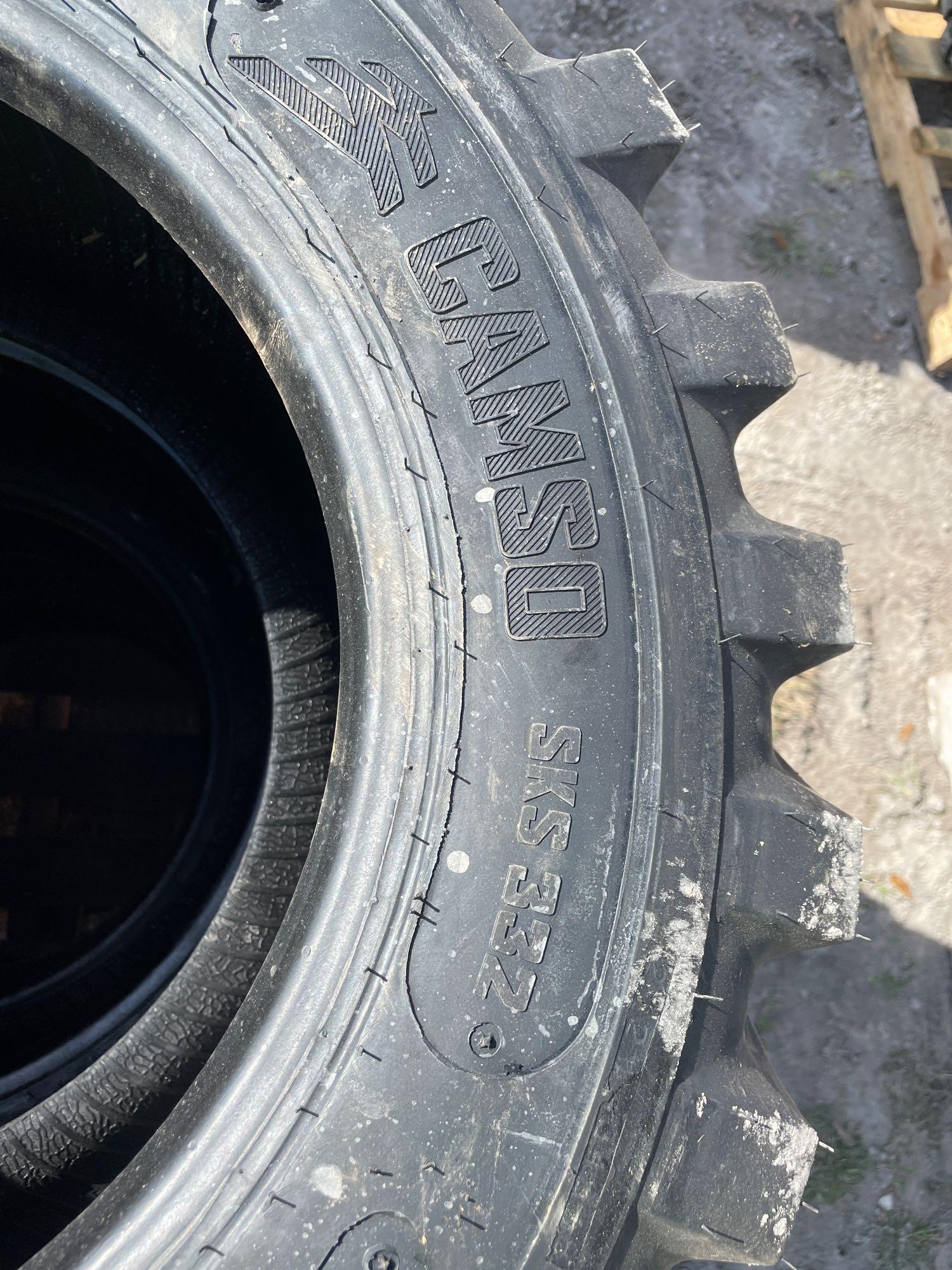 Four Unused Camso 12-16.5 Skid Steer Tires