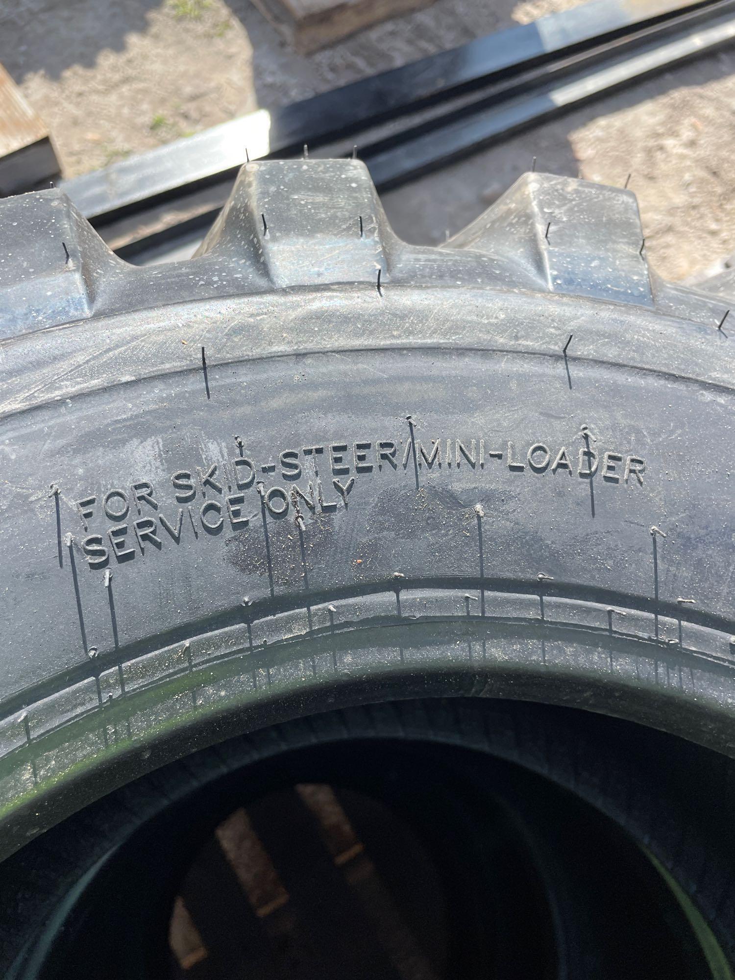 Four Unused Camso 12-16.5 Skid Steer Tires