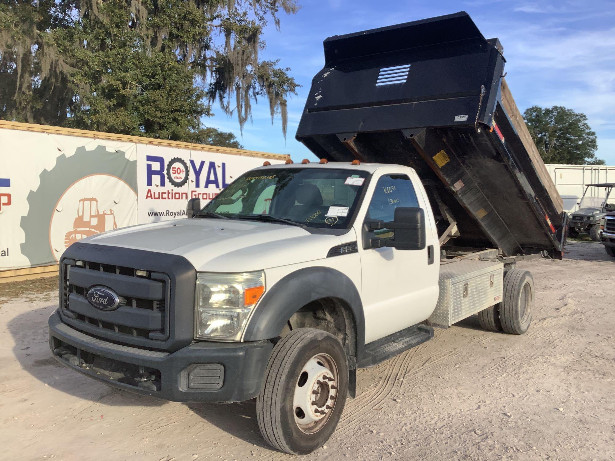 2012 Ford F-550 4x4 Dump Pickup Truck