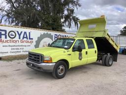 1999 Ford F-350 Crew Cab Dump Pickup Truck