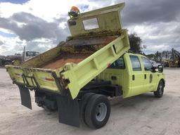 1999 Ford F-350 Crew Cab Dump Pickup Truck