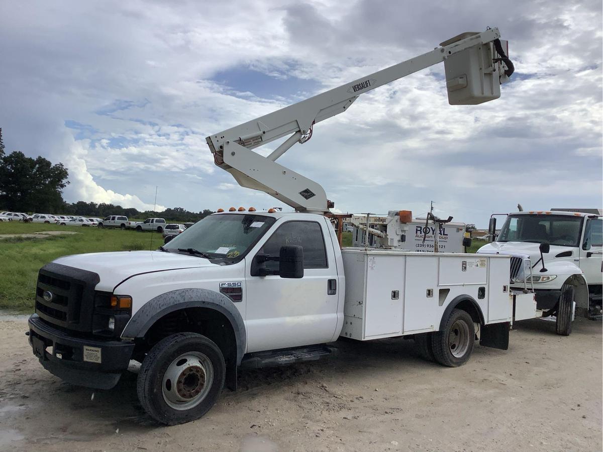 2008 Ford F-550 Crane Service Bucket Truck