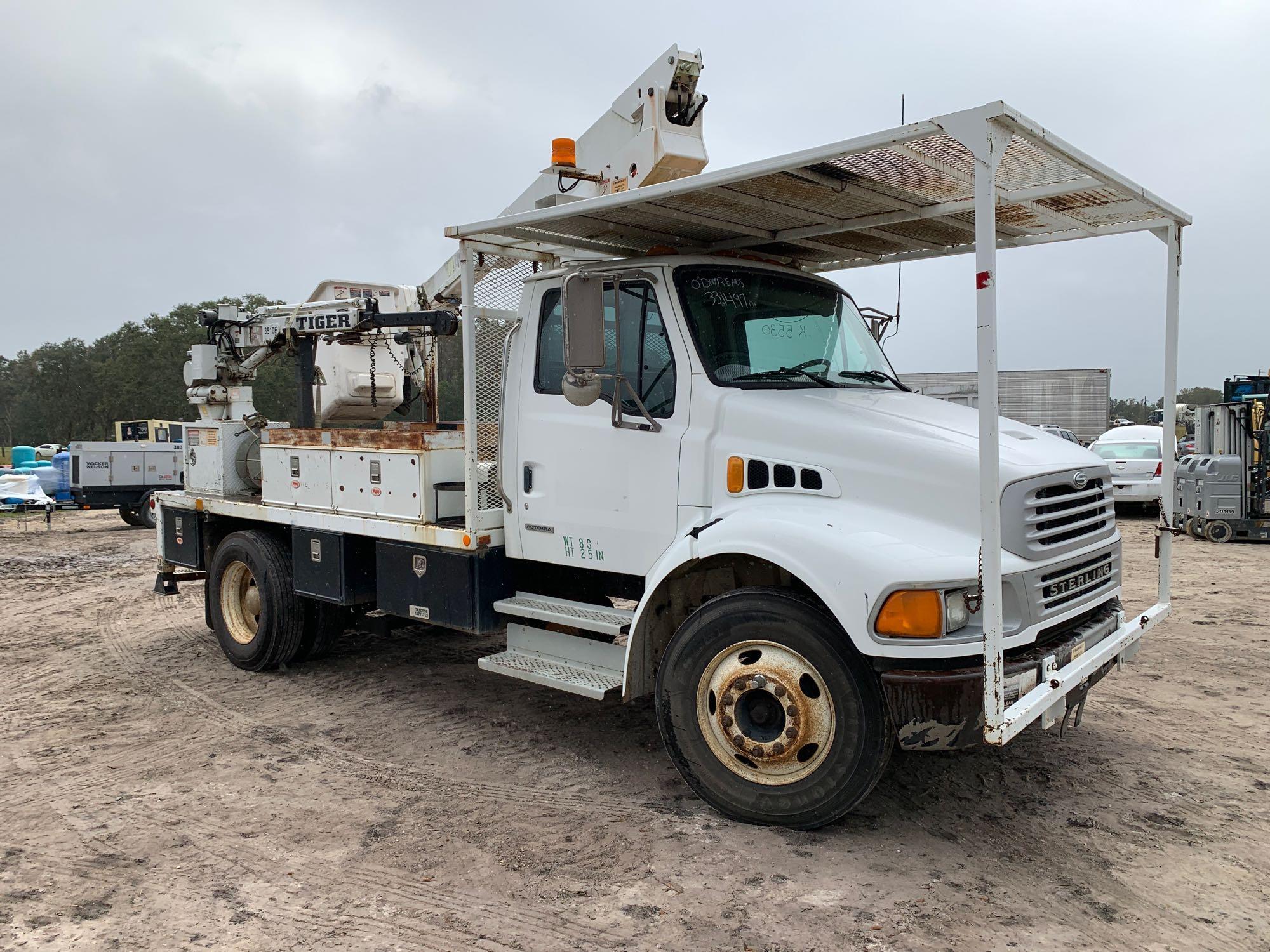 2004 Sterling Acterra Bucket Service Crane Truck